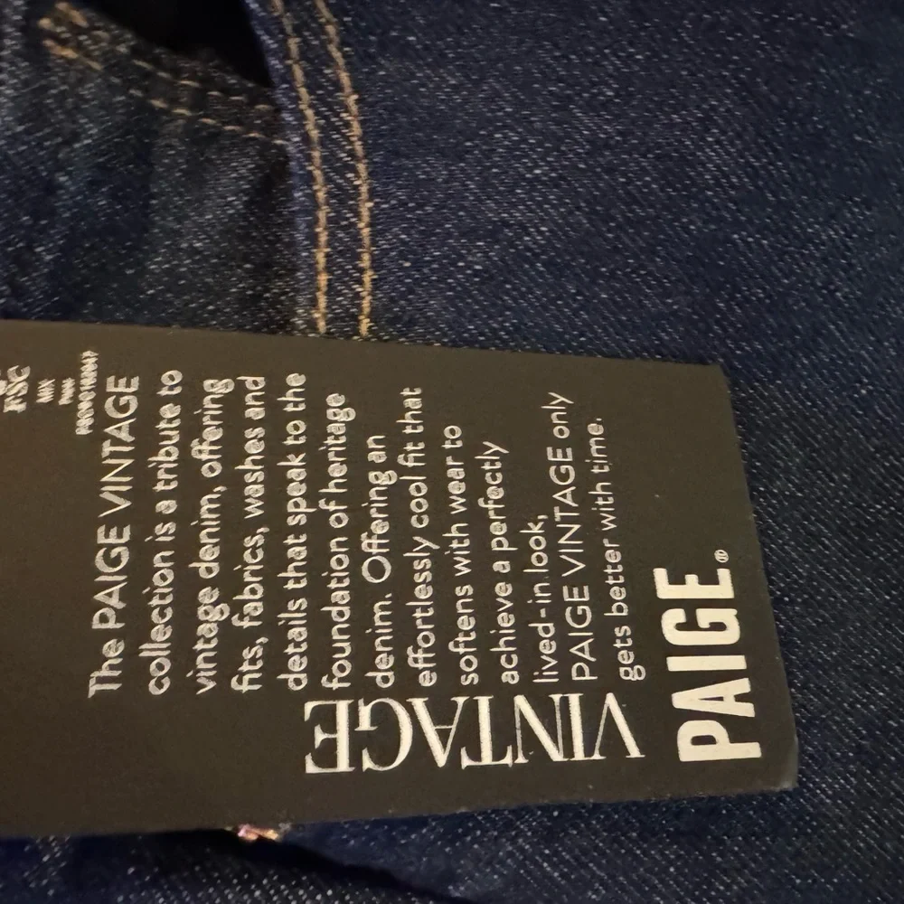 NWT Revolve PAIGE skirt Dark Blue long  Denim Button & zip Detail deep split 30